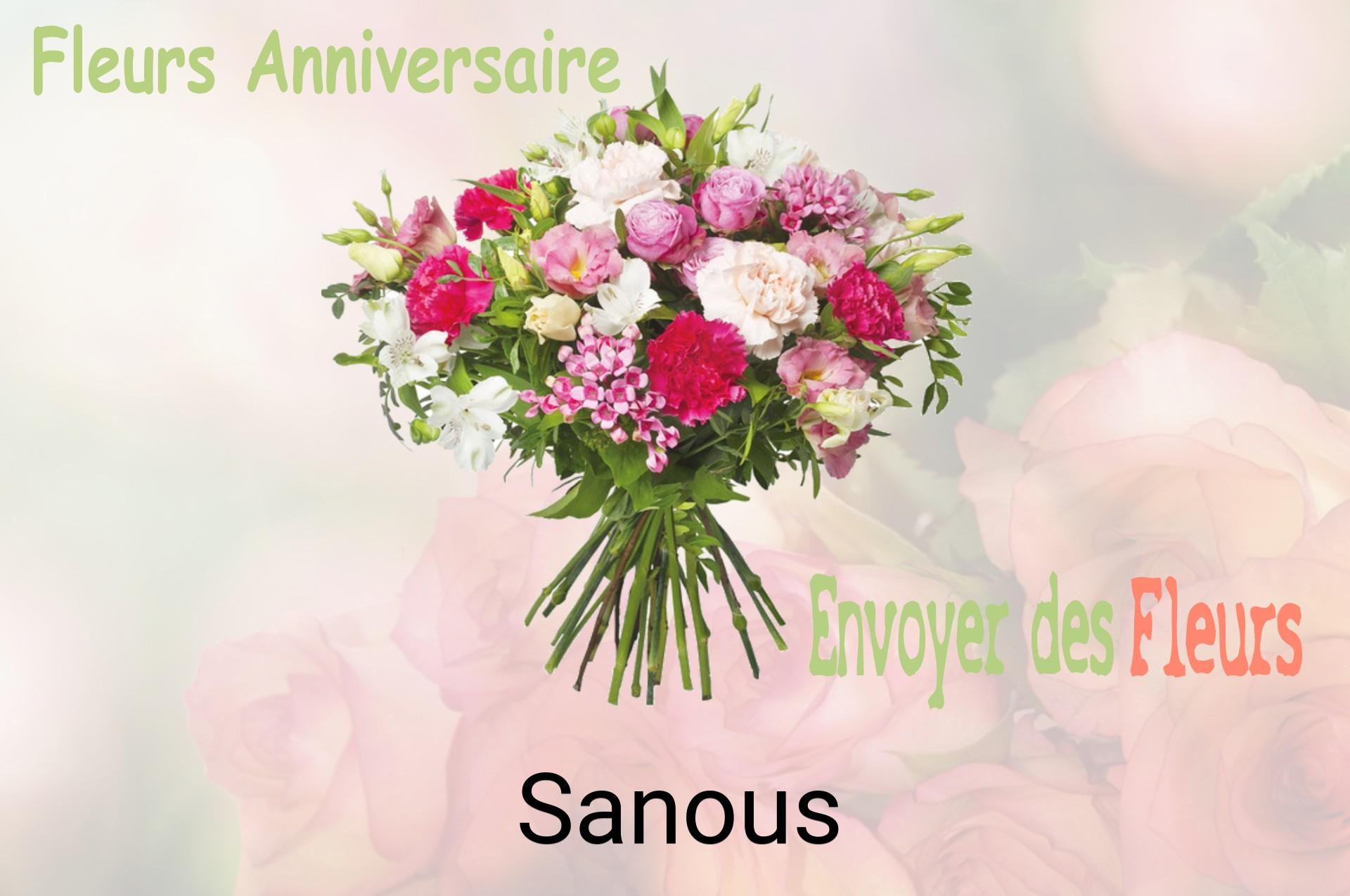 Bouquet de fleurs d’anniversaire livré à Sanous